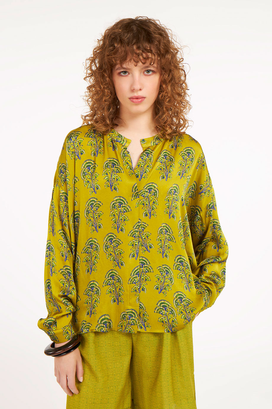 Summer Blouse Seaweed Olive