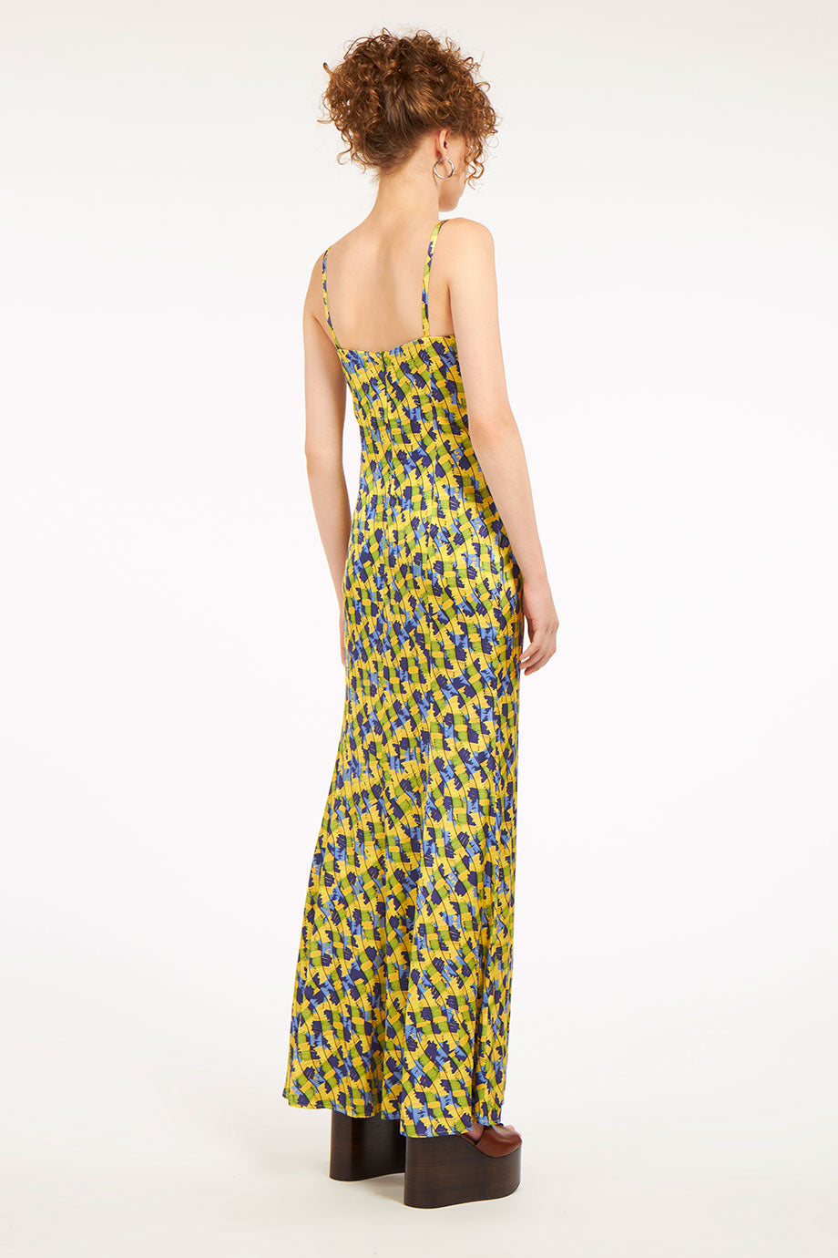 Violet Dress Tropic Feathers