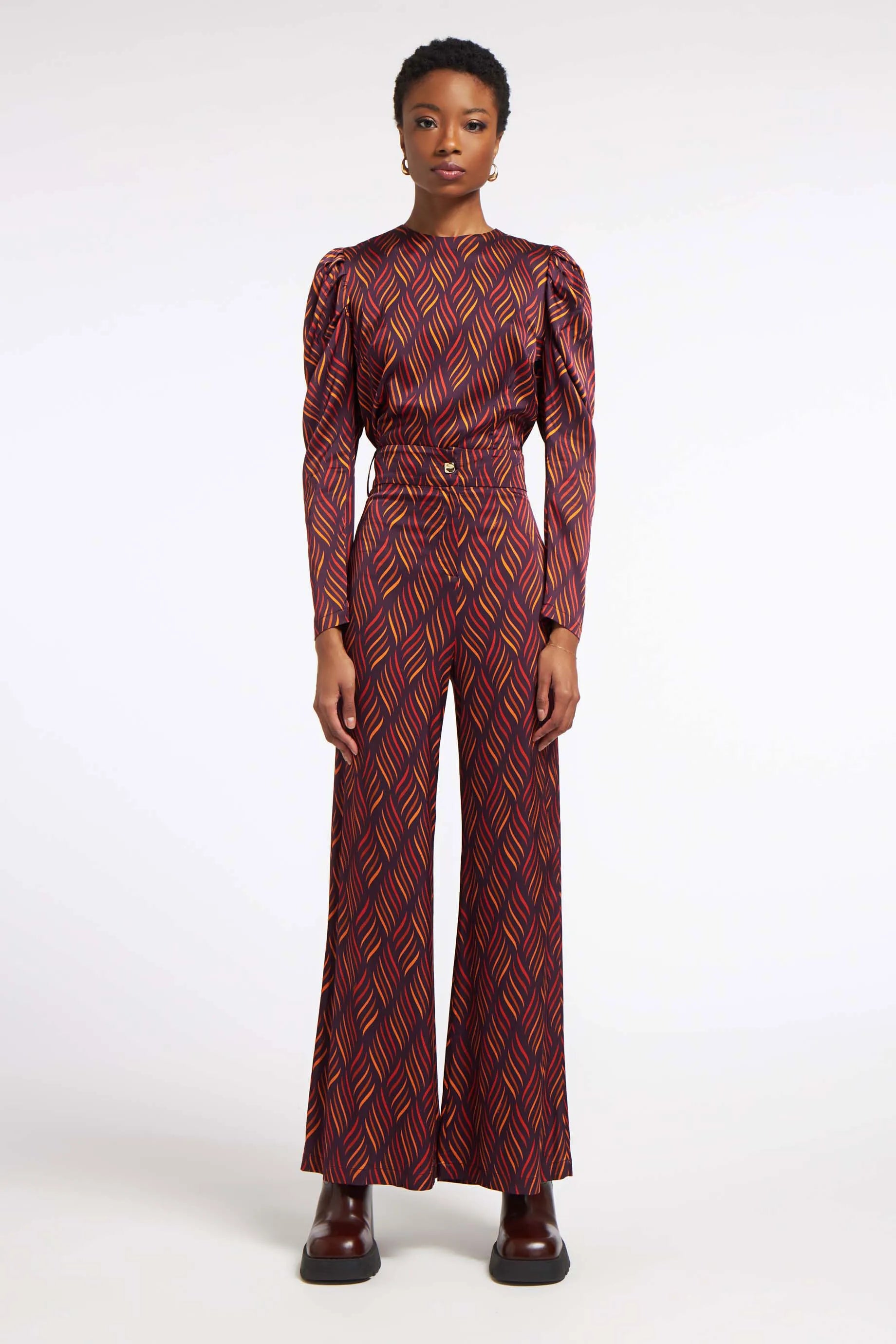 Zuma Pants Dancing Lines Plum