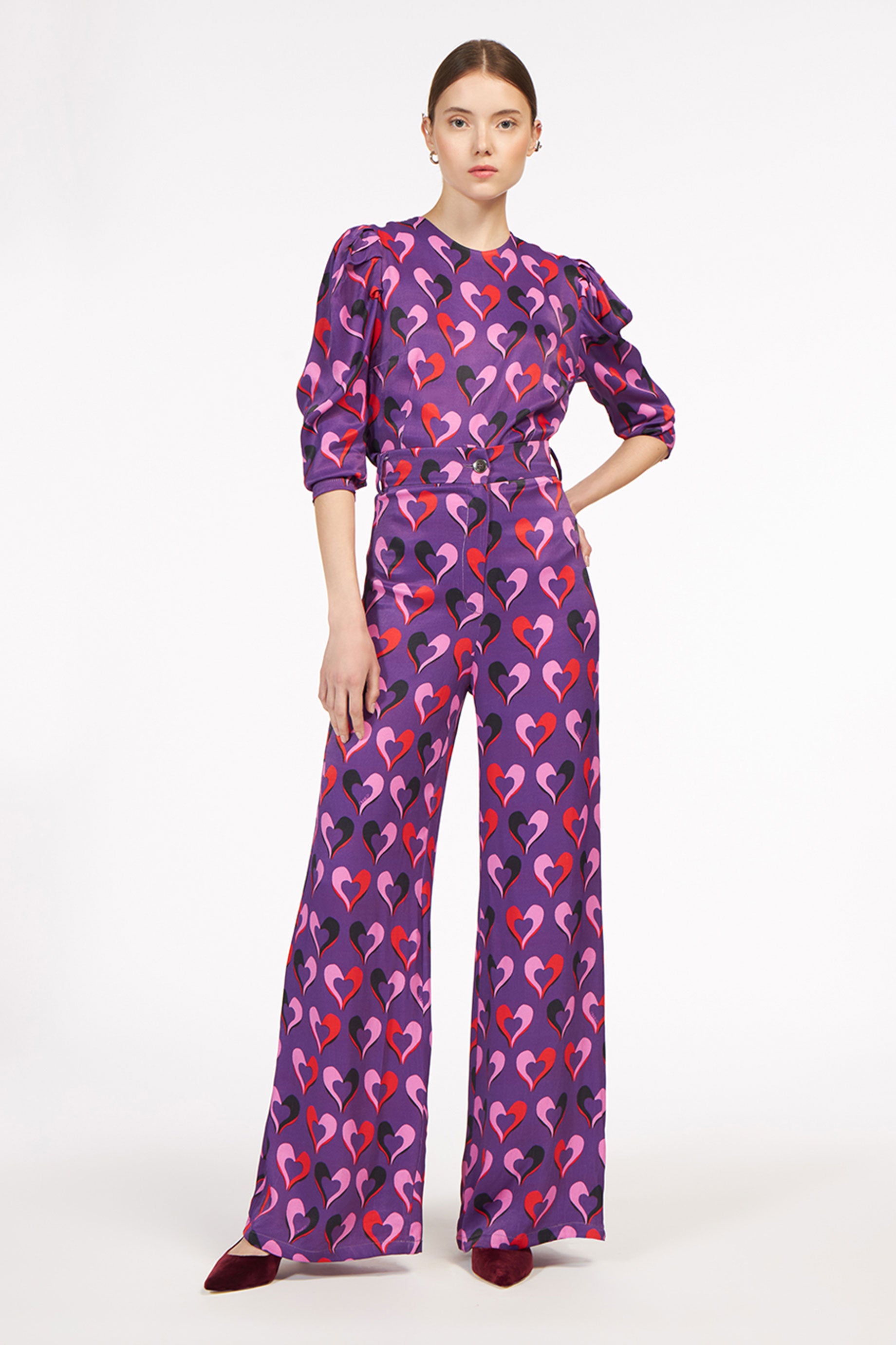 Zuma Pants Hearts Purple